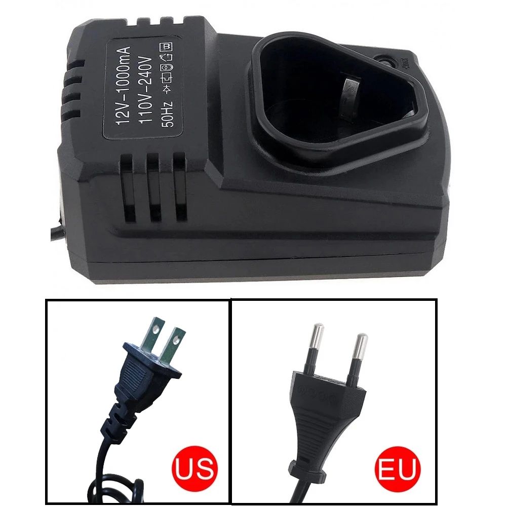 Imagem -04 - Carregador Recarregável para Broca de Lítio Elétrico Peça da Ferramenta Elétrica dc Eua ue Li-ion Suporta Preto 12v Lithium Screw Driver