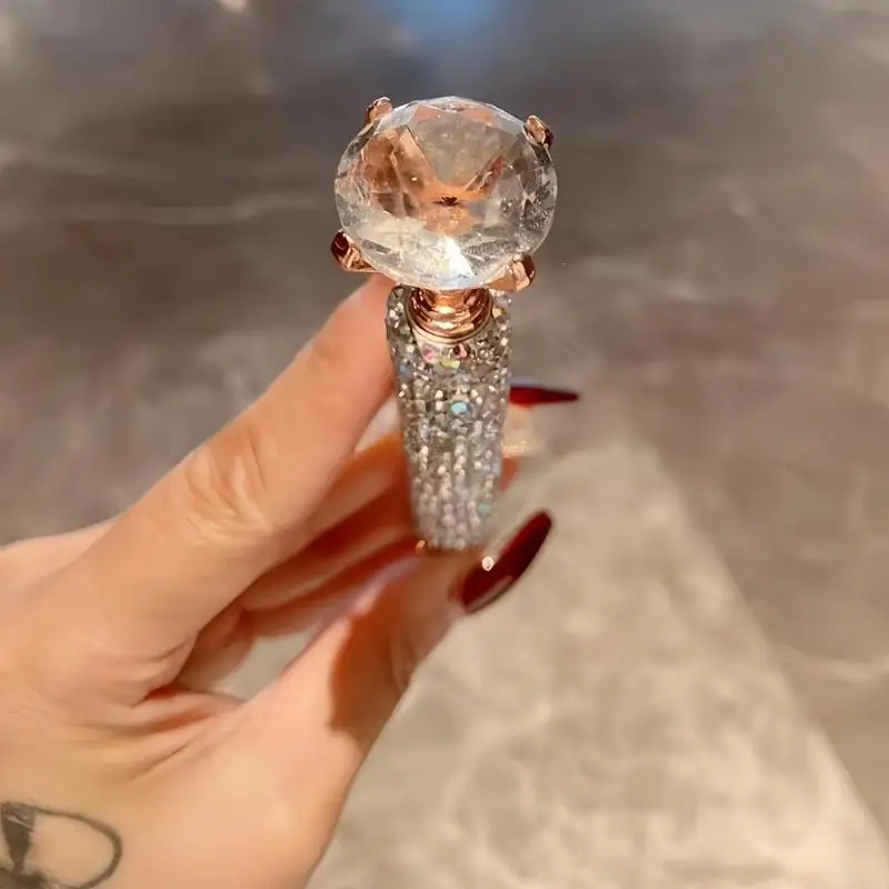 Strass-Kugelschreiber, drehbarer Metall-Kristall-Bling-Schreibstift für Studenten, Büro, Hochzeit, Party, Geschäftspräsentation – Detail 9