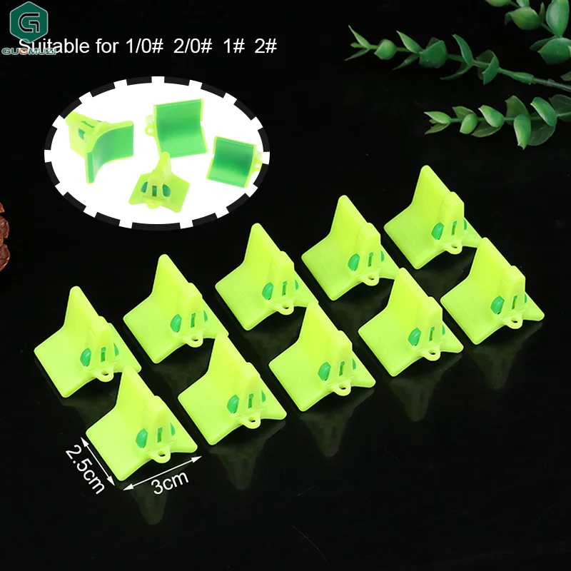 10 قطعة خطاف ثلاثي غطاء هوك حماة مع فتحات الأكمام ملحقات صيد سمك الصيد خارج هوك غطاء السلامة حماية الصيد السنانير