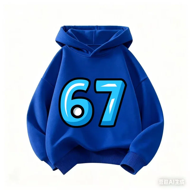 هوديي للأطفال من Viral 67 بشعار إنترنت مضحك، زي مريح وعصري وممتع للأطفال