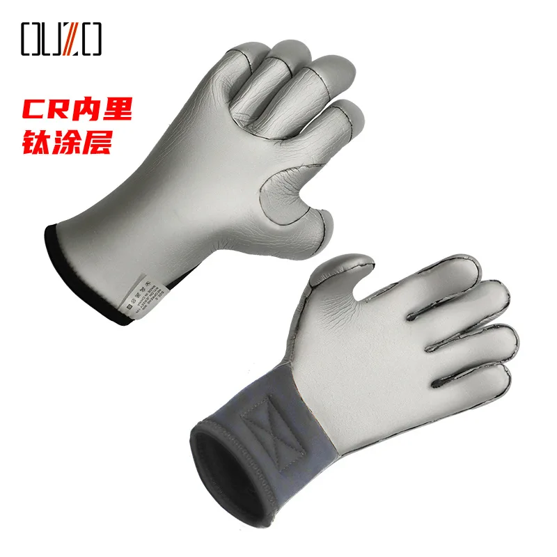 3mm Kevlar Diving Gloves Cut Resistant Anti Slip Fishing Gloves CR Hunting Gloves Warm