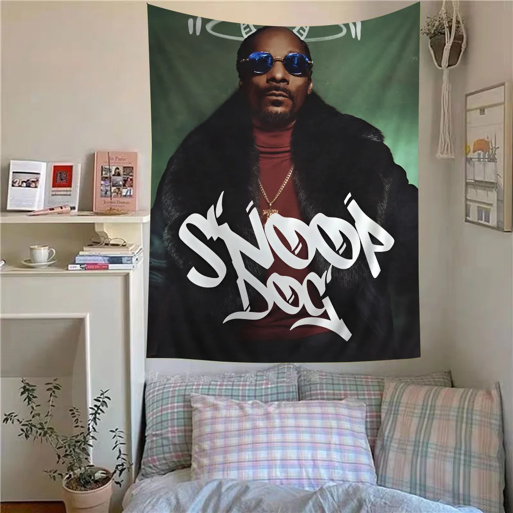 Rapper Snoop Dogg Colorful Tapestry Wall Hanging Hanging Tarot Hippie Wall Rugs Dorm Wall Art Decor