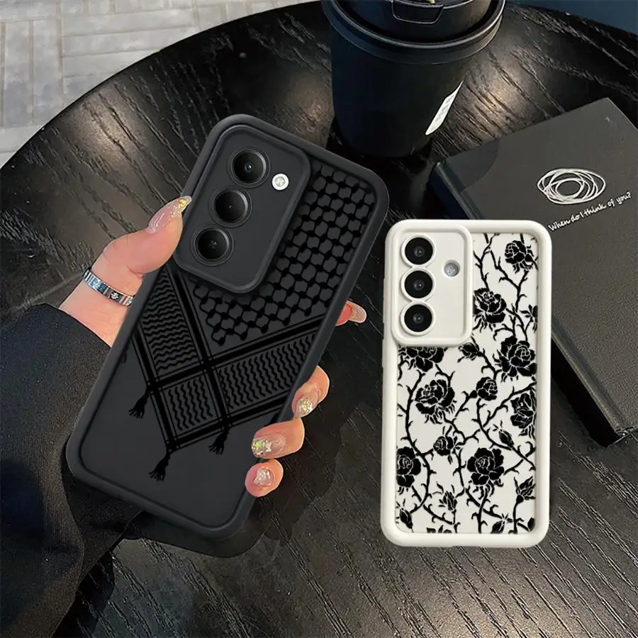 Handyhülle für Samsung Galaxy A53 A54 A51 A73 A35 A36 A34 A26 A32 A12 A13 A71 A72 A56 A15 A16 A23 mit Minimalistischem Muster