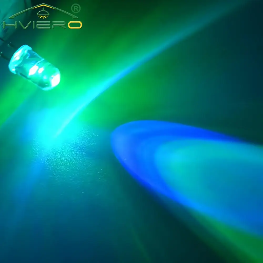 100Pcs F5 5mm Round Light Beads Slow RGB Fast Flash Diode Led Rainbow Multi Color Red Green Blue Emitting Water Clear Lamp