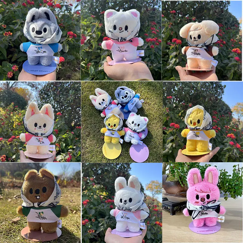 

K-pop SKZOO Straykids плюшевая игрушка официальный тот же стиль знаменитости мультфильм стоящее положение магнитная милая кукла детский подарок