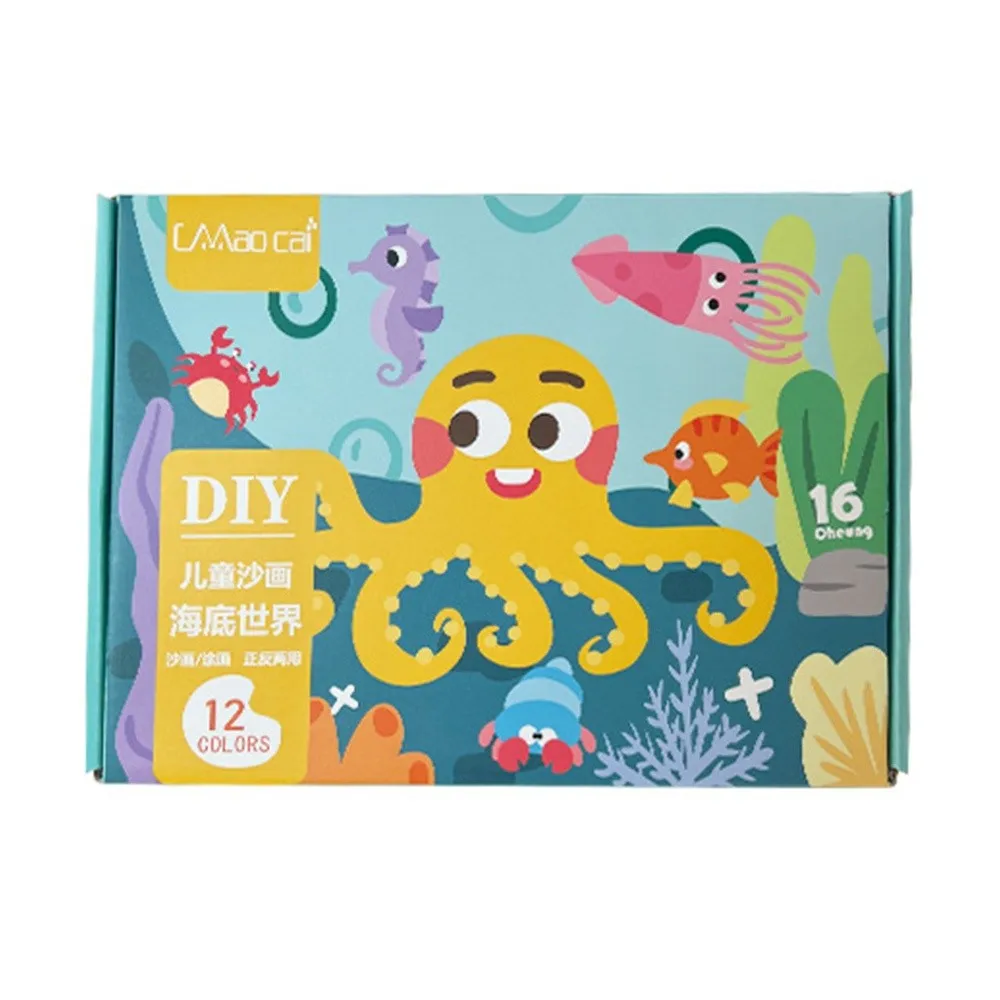 Nouveau bricolage sable dessin ensemble Art photos enfants éducation sable Art photos artisanat apprentissage enfants coloriage jouet