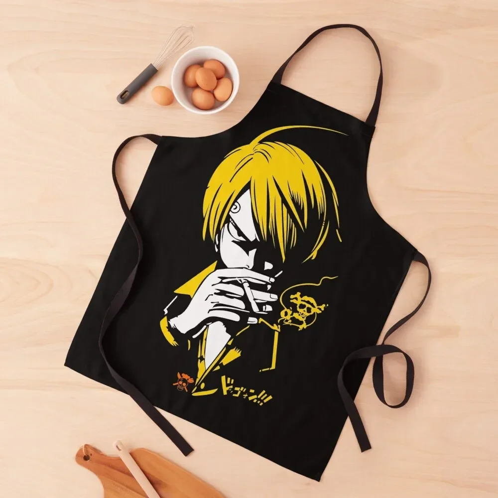 

smokey sanji Apron For Cooking Kitchen Special Accessories christmas 2025 Home and kitchen products Apron