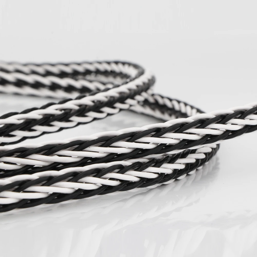 Trenzado de 8 hebras, núcleo de alambre plateado, auriculares Hifi, auriculares, Cable de actualización de auriculares DIY