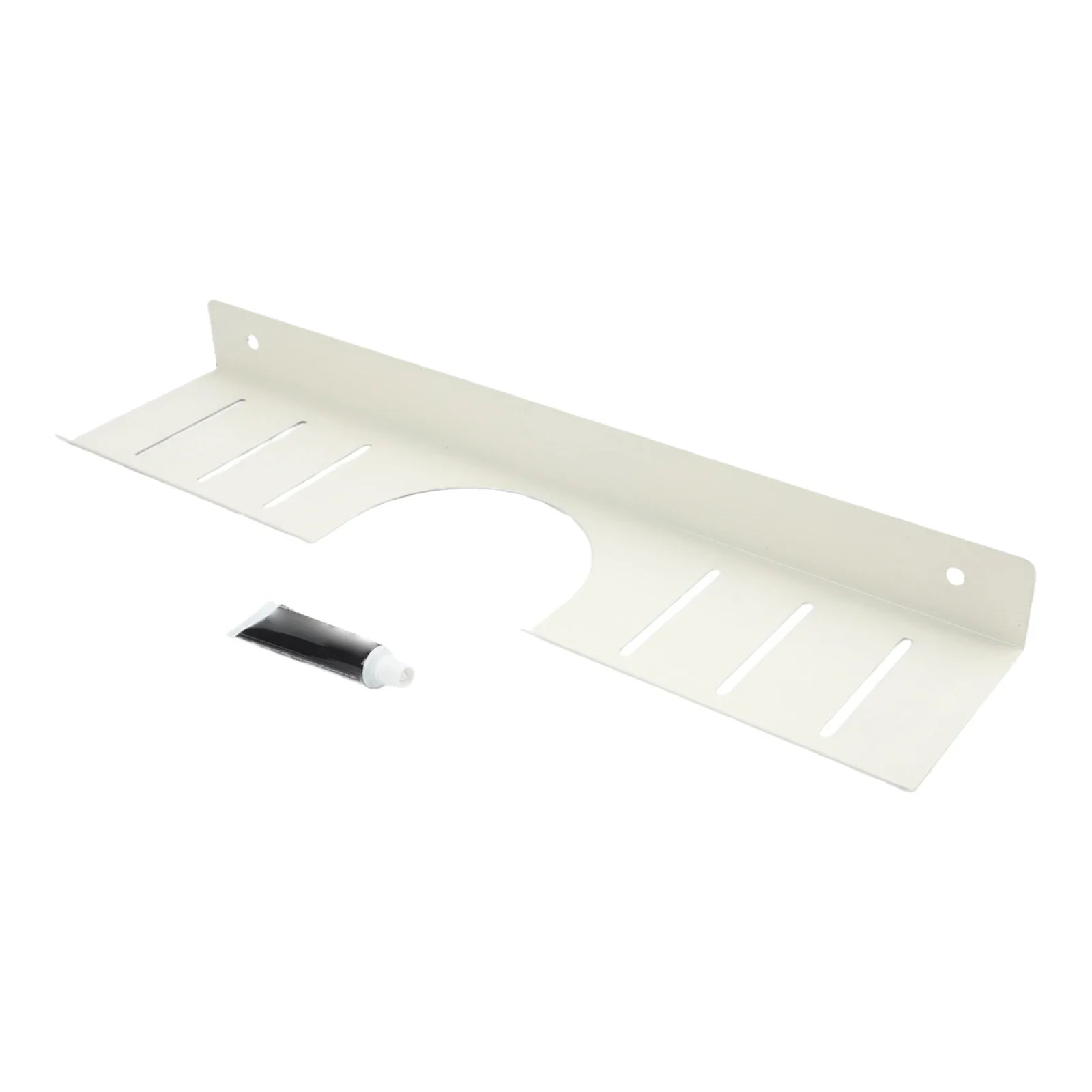 Wall Mounted U Shaped Sink Organizer Fits Narrow Vertical Zones Above Faucet for Efficient Use of Unused Wall Real Estate