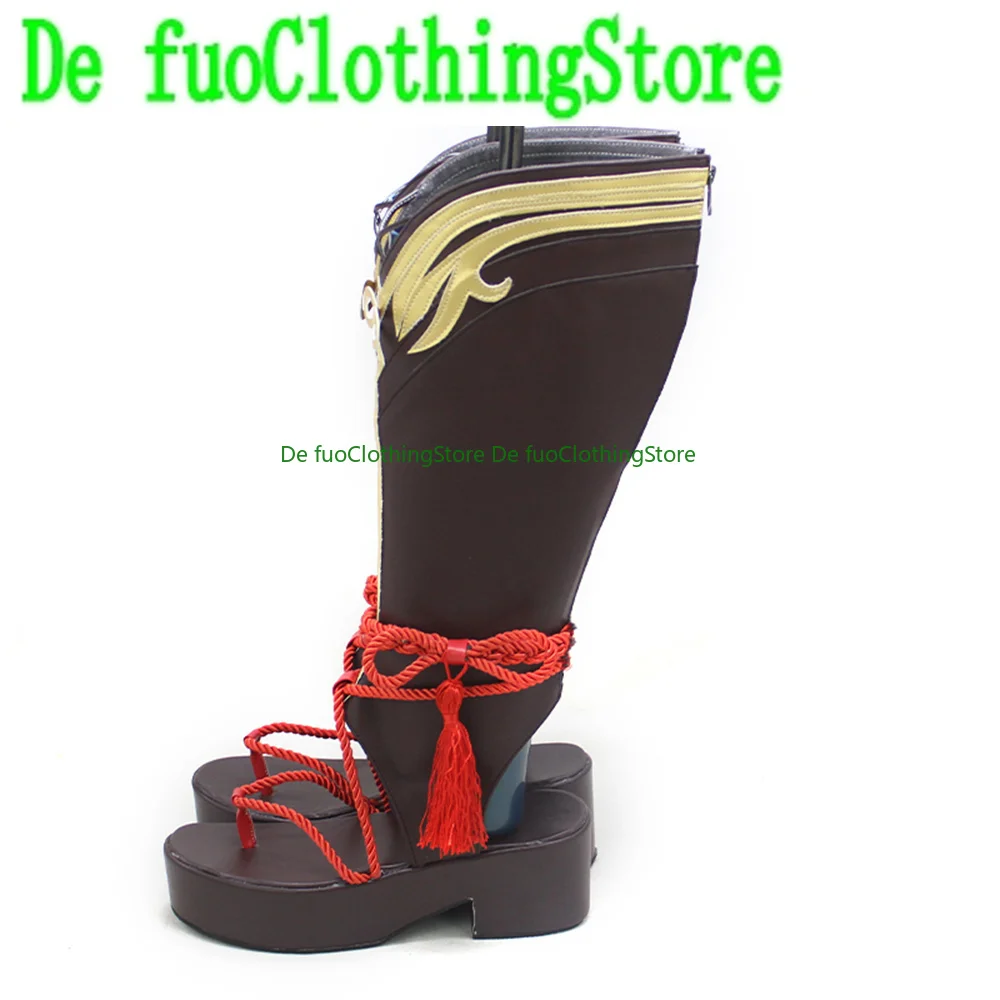 Genshin Impact Shikanoin Heizou Cosplay Schuhe Stiefel Halloween Weihnachten DefuoClothing Shoes Store