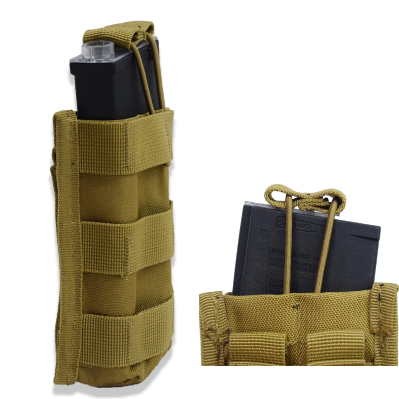 

Tactical Hunting Vest Molle Pouch Open Top AK M4 Single / Double / Triple Magazine Pouch Oxford Accessories Bag