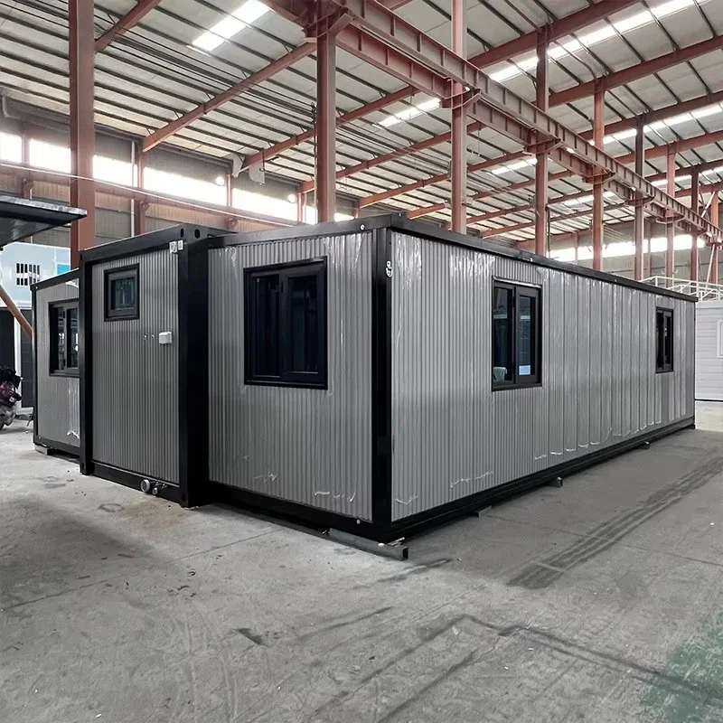 Casa contenedor plegable prefabricada, Modular moderna, pequeña, para el hogar, oficina móvil, montaje rápido, vida al aire libre, cabina portátil expandible
