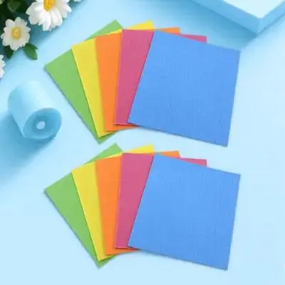 3/6/9 قطعة لب الخشب القطن تنظيف الملابس مناشف الأطباق للمطبخ قابلة لإعادة الاستخدام طبقة مزدوجة لينة دائم امتصاص الماء المطبخ #4