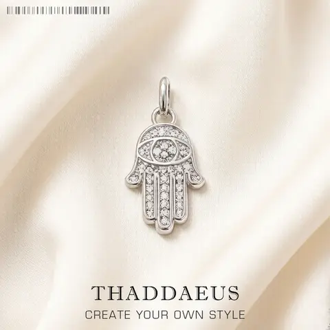 Pendant Fatima's Hand,Brand Fashion Trendy 925 Sterling Silver Jewelry Europe Accessories Gift For Women Men
