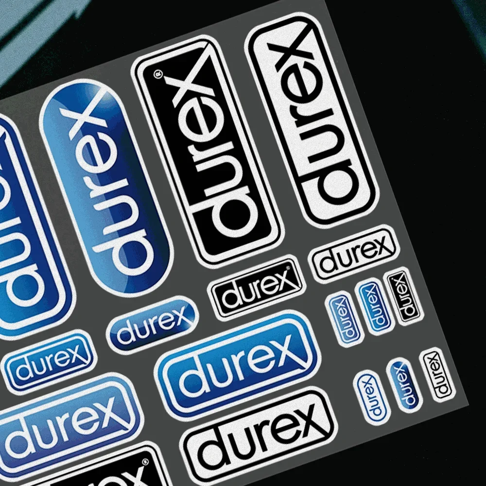 Adesivo de motocicleta à prova d'água para tanque helme, corpo de carro, bicicleta, decalque de vinil universal, marca