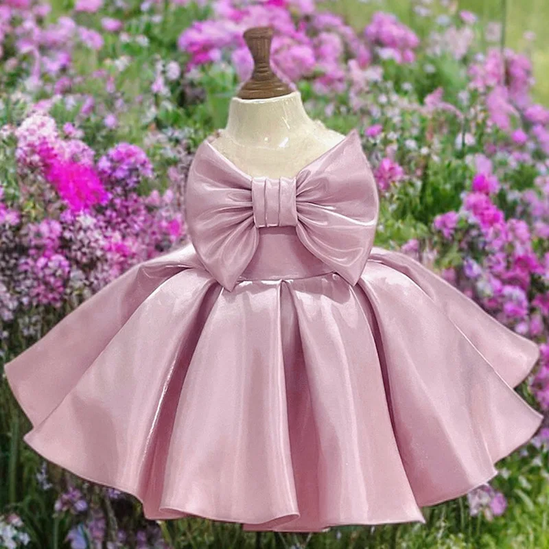 2024 New Christmas Party Girl Princess Dress Butterfly Elegant 0-6th Birthday Banquet Girl Baby Elegant Evening Dress