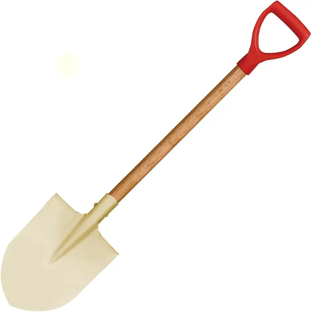 

Лопата круглой формы из алюминиевой бронзы с деревянной ручкой, удобная ручка, длина 780 мм, подходит для Петрохимической промышленности, DIN, BAM