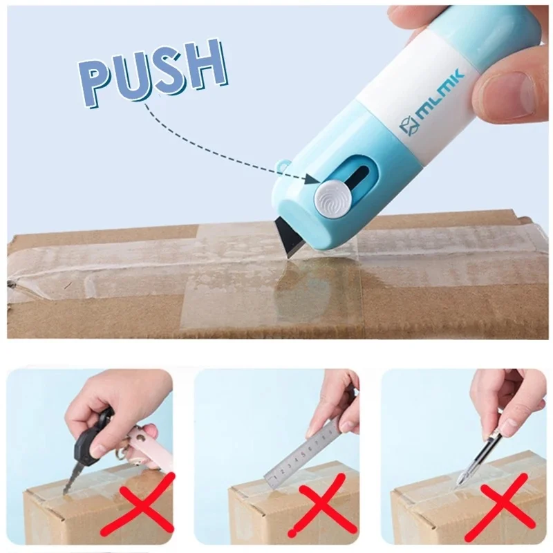 Imagem -04 - Papel Térmico Correção Fluido com Faca Parcel Box Opener Home Office Anti-peep Identity Information Privacy Protector Eraser