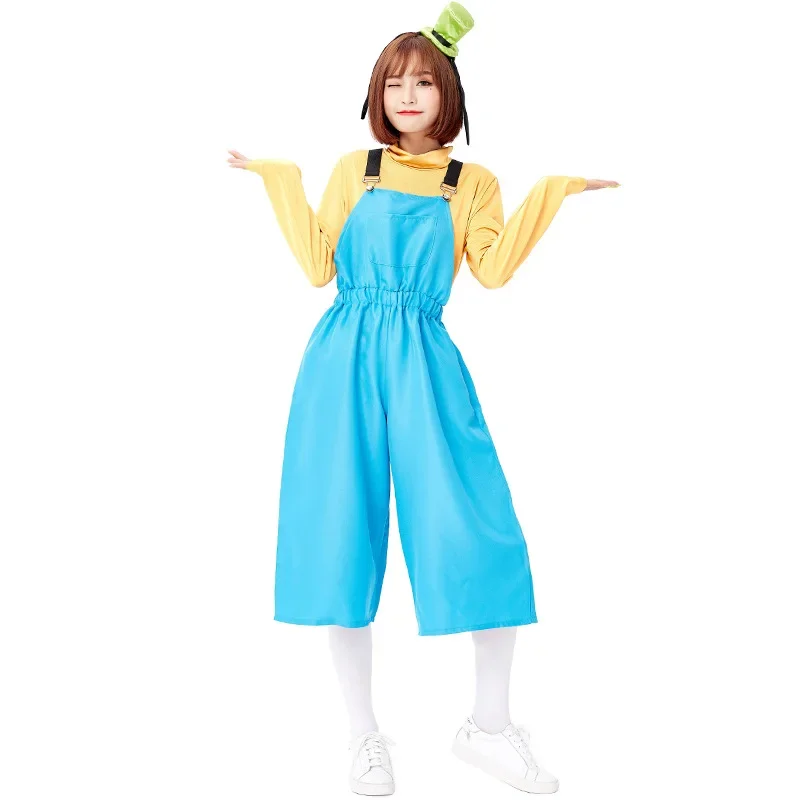 Halloween Party Women Man Japanese Anime Mascot Goofy Dog Couple Jumpsuit Stage Performance Cute Cartoon Cosplay Costume