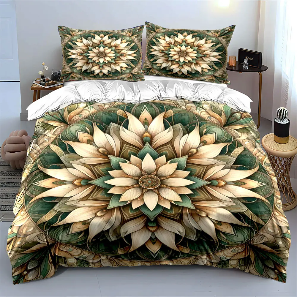 Floral Pattern Decorative Set Multiple sizes kid's and adults' bedroom Exquisite 3PC bedding set, gift