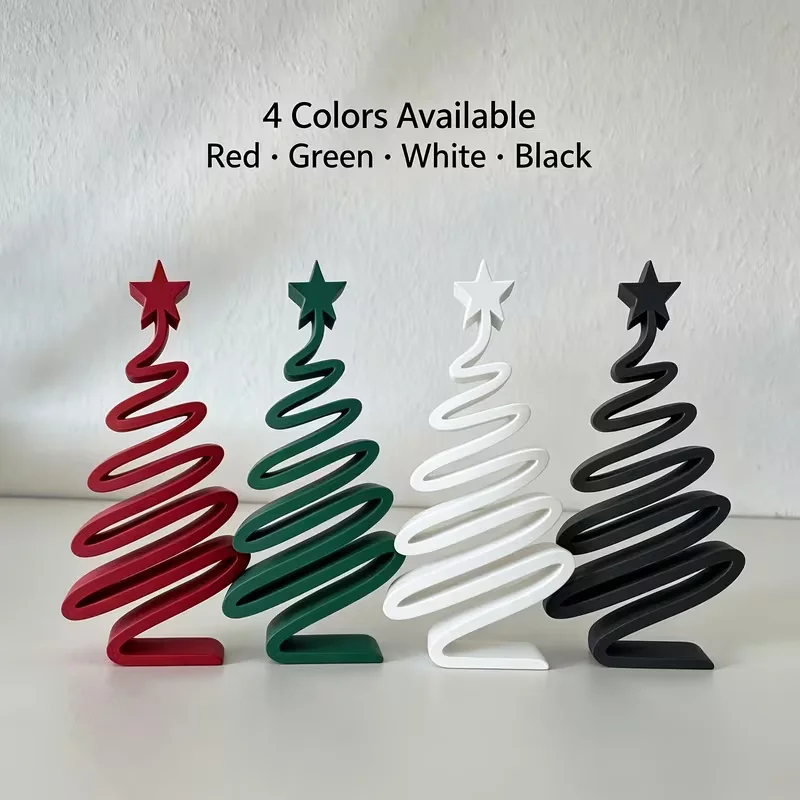 1/4 Pcs Minimalist Christmas Tree Ornaments  Decorated on the Living Room Desktop, It Can Be Used as Christmas Decoration