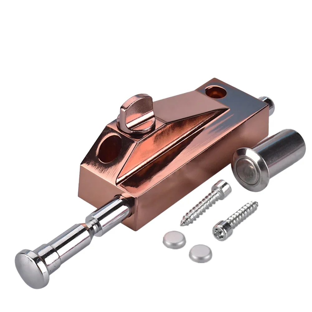Enhanced Safety and Protection Door Lock Floor Spring Bolt for Glass Doors Framed Door Lock Latch Lock Hardware
