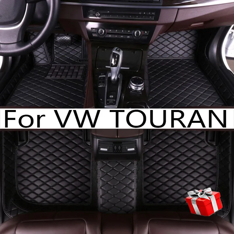 

Car Floor Mats For VW TOURAN 7-seat 2006-2015 2014 2013 2012 2011 Custom Auto Foot Pads Automobile Carpet Cover interior