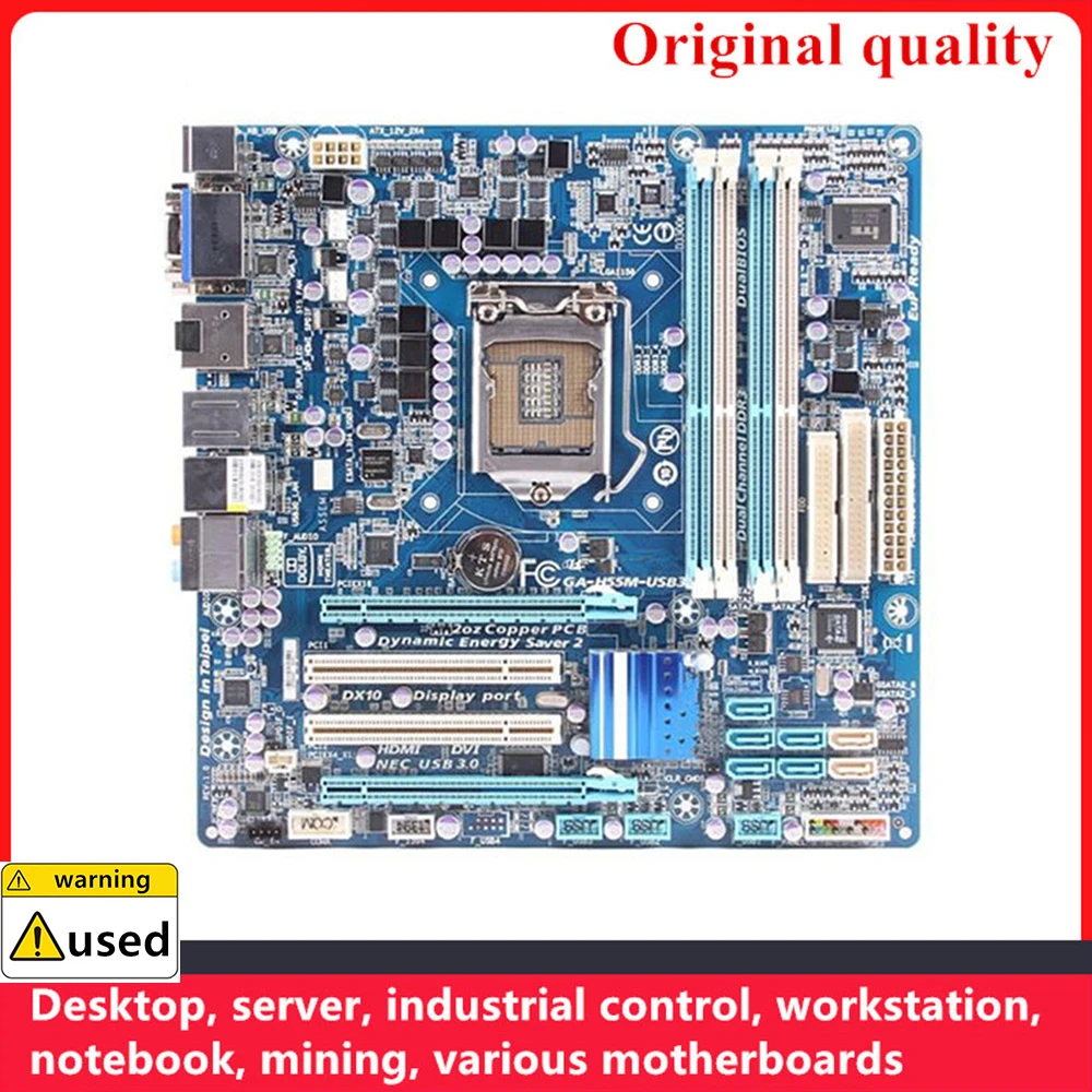 

For GA-H55M-USB3 H55M-USB3 Motherboards LGA 1156 DDR3 16GB M-ATX For Intel H55 Desktop Mainboard SATA II USB2.0