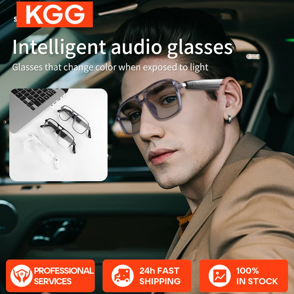 

GS10 Color Change Glasses Smart Glasses Men Women BT Call Voice Assistant Remote Camera Music Playback Smart Touch Control