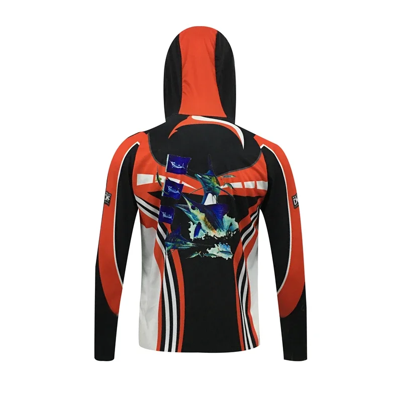 Made High-Tech Polyester Custom Print Sublimation Quick Dry Fishing Wears Clothes Uniform Design Long Fishing Jerseys Shirts