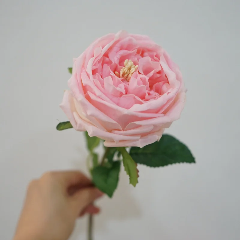 1pcs Real Touch Roses Flower Artificial Latex Royal Peonies Flowers White Fake Flower Peony for Wedding Home Decoration