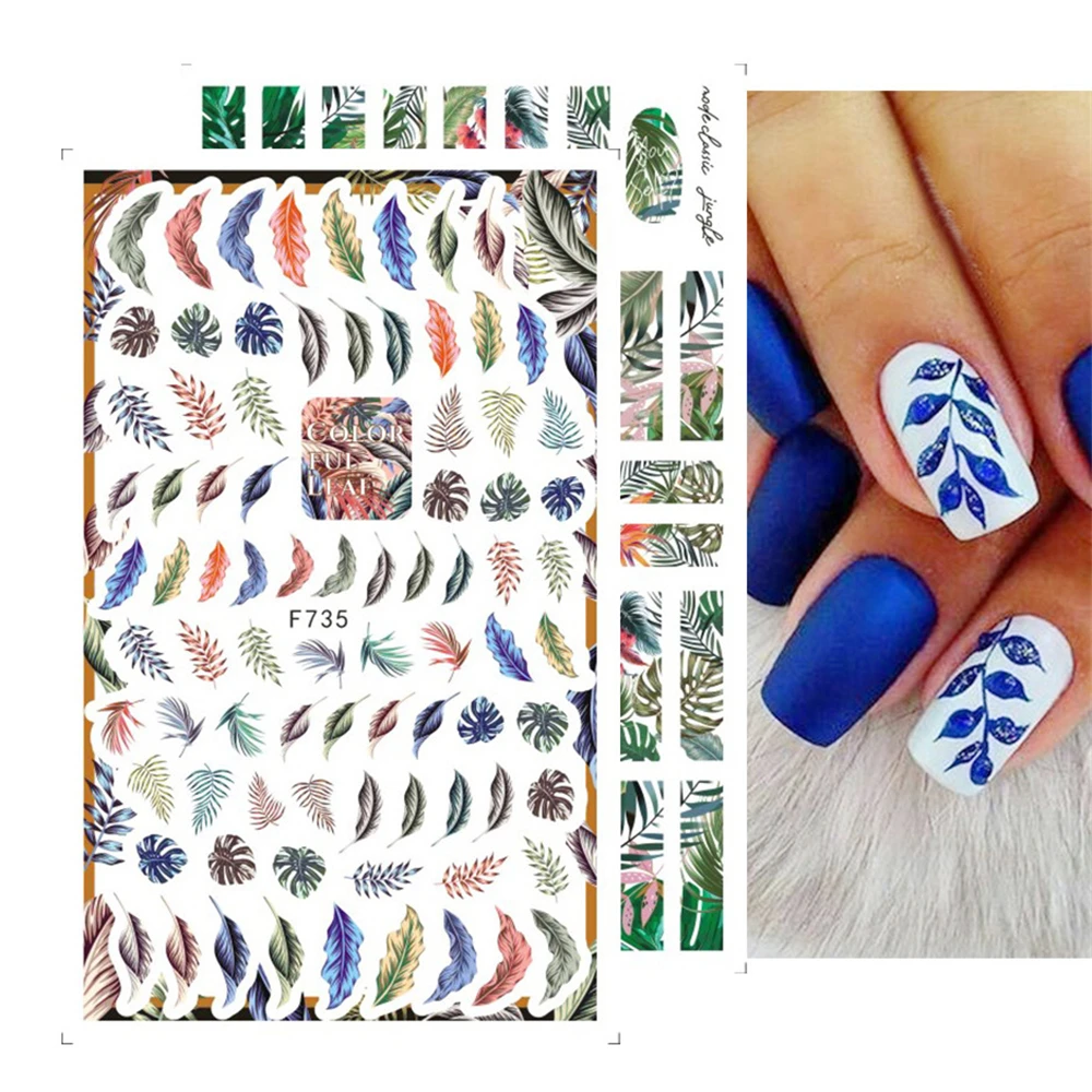 2/3/4PCS Nail Appliques Full-blown Flowers Environmentally Friendly Materials Nail Design Nail Decoration Sticker Decoration