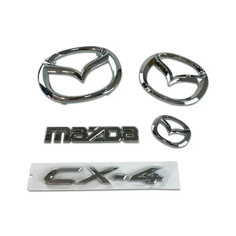 

Plastic Car Front Trunk Body Emblem 3D Replaced Sticker for Mazda CX4 CX-4 Steering Wheel Badge Rear Tail Refitting Decoration