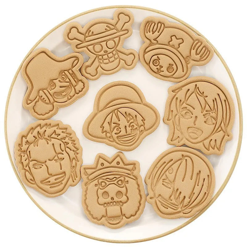 Offres spéciales une pièce moule de cuisson Luffy Zoro Chopper crâne Cookie moule figurines d'action bonbons cuisson bricolage Gadgets de cuisine cadeau