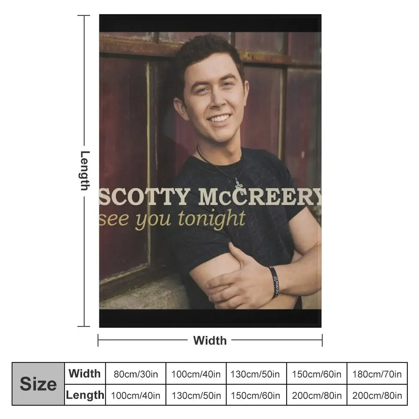 Scotty McCreery see you tonight deluxe version Throw Blanket Winter beds Designers Shaggy For Decorative Sofa Blankets