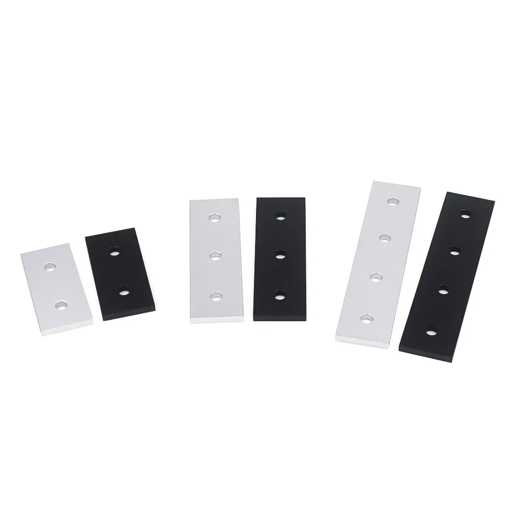 4Pcs 20 Series 2/3 Hole Joining Strip Plate Aluminum Connector Fastener for 2020 V-Slot Aluminum Extrusion Profiles 3D Printer