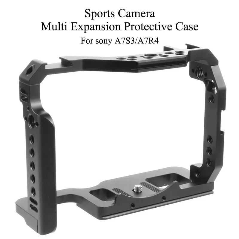 

For Sony A7S3 / A7R4 Aluminium Alloy Camera Cage Sports Camera Accessories Sports Camera Multi Expansion Protection Bracket