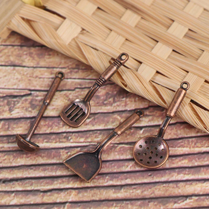 Miniaturowa łopatka do domku dla lalek, łyżka do zupy, pojemnik do przechowywania, symulacja przyborów kuchennych