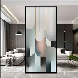 Window Privacy Film Moderna Bstraction Frosted Window Stickers Sun Blocking Anti-UV Static Cling Bathroom Door Film