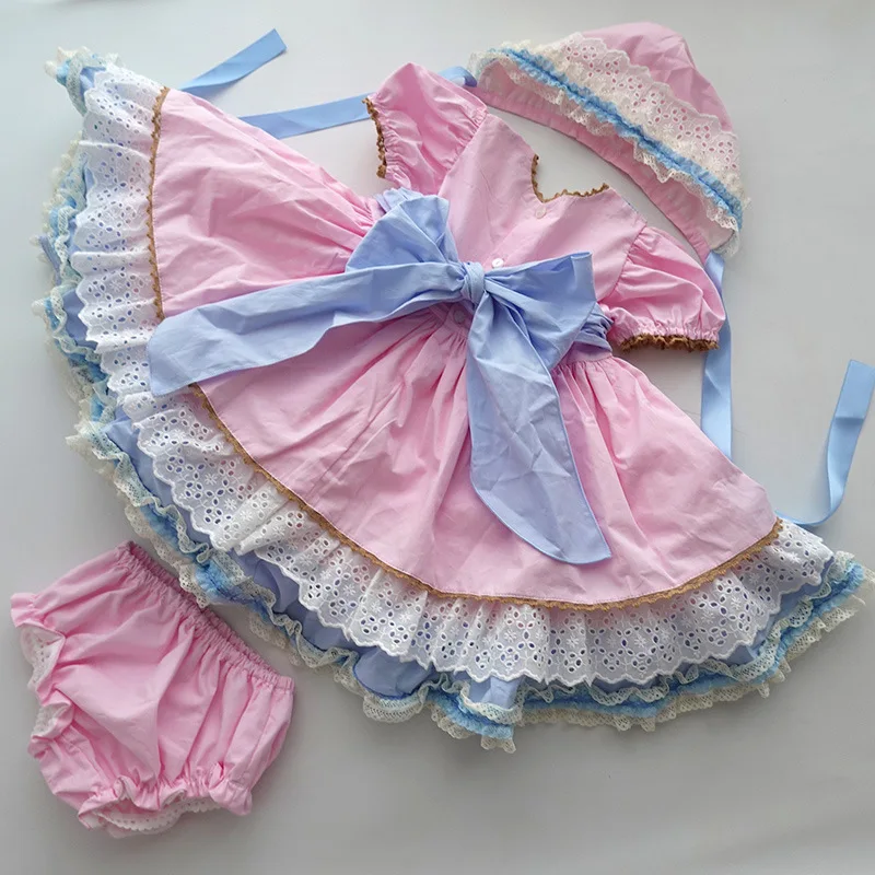 Summer Kids Dress for Girls Baby Lolita Party Pastel Dress Girls Wedding Party Princess  Lolita Vestidos Costume for Girls 2022