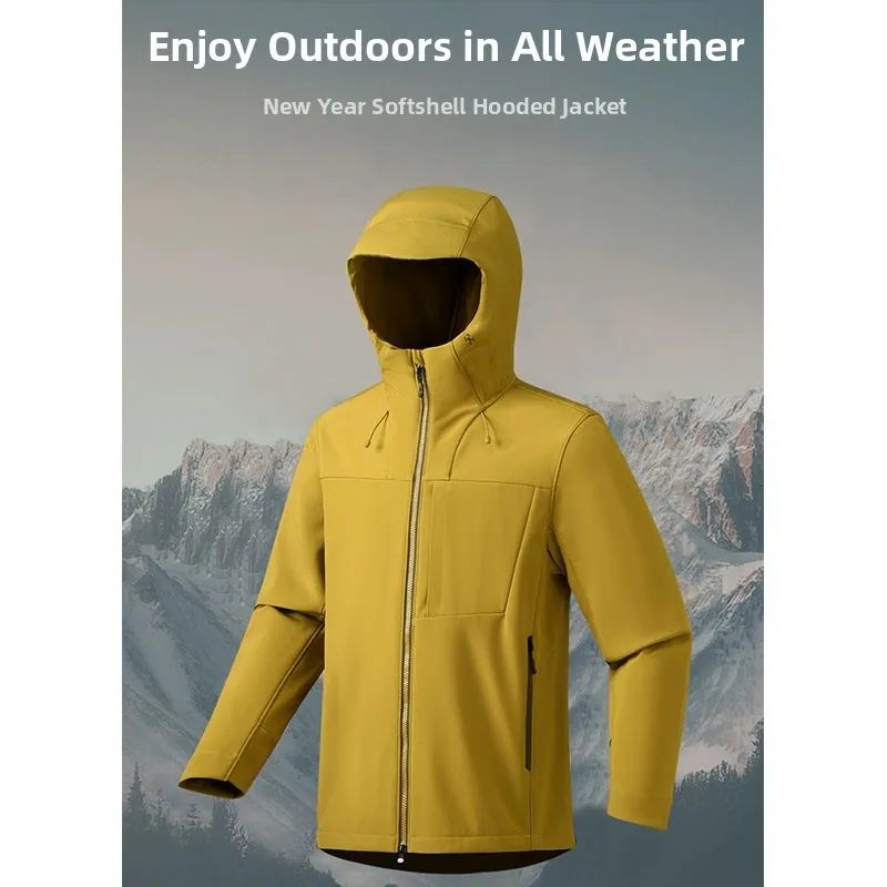 

Trade King Warm Fce Jaet с капюшоном для пеших прогулок и скалолазания, всепогодные активированные на открытом воздухе ex Stand Fit Long Sve