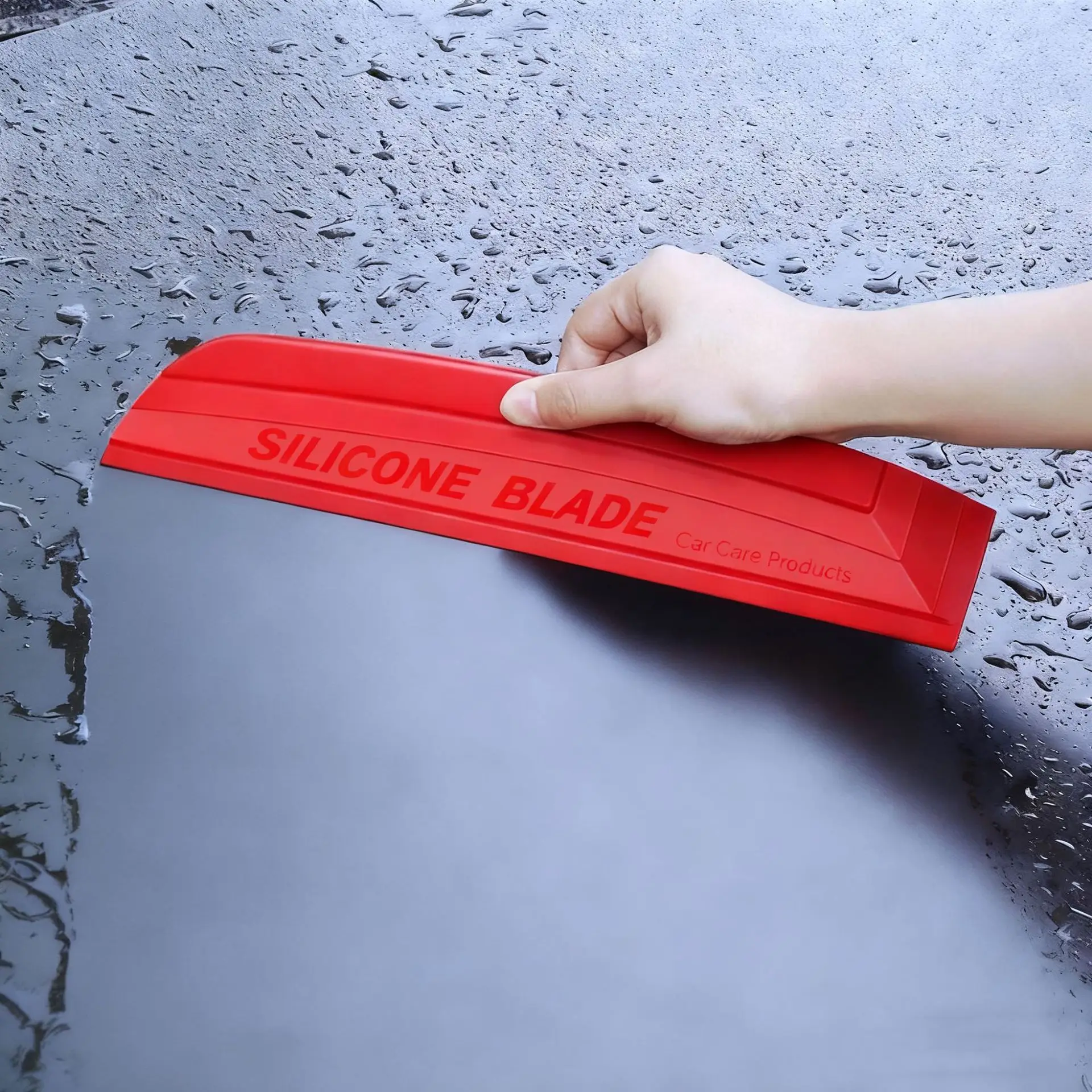 Non-Scratch Car Wrap Tools Soft Silicone Handy Squeegee Drying Blade Water Window Wiper Clean Film Scraper Accessories view 4