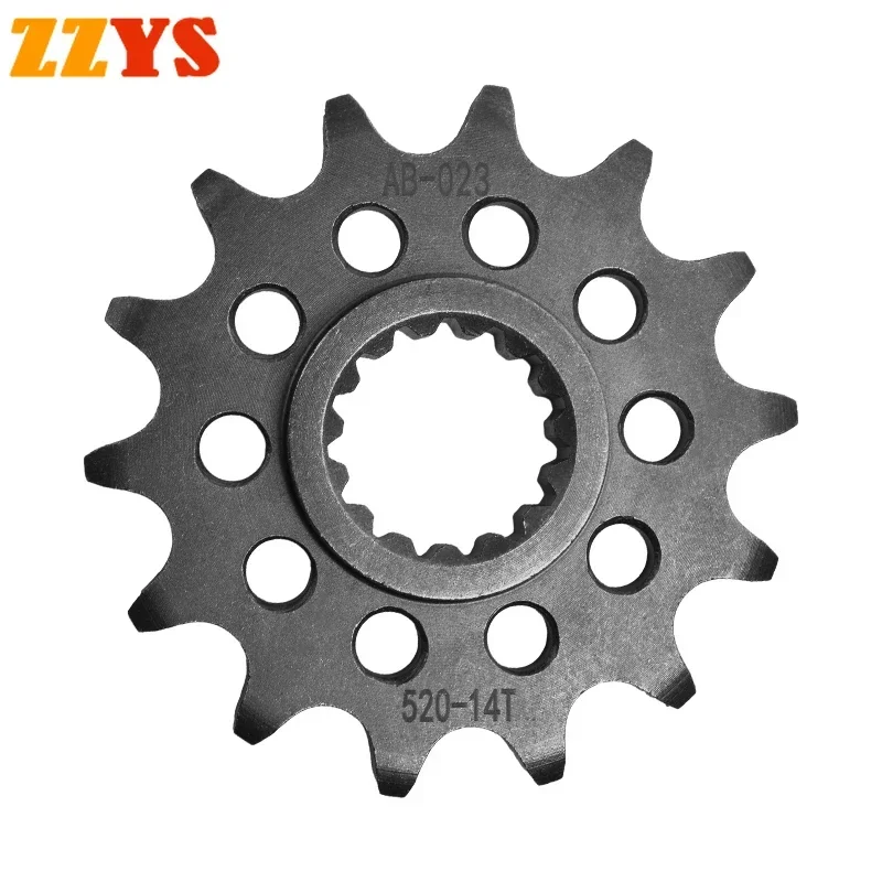 520 14T 14 Tooth Front Sprocket Gear Staring Wheels Cam For KTM Off Road 790 Adventure R 2019-2020 Duke 790 2018-20 2023 520-14T