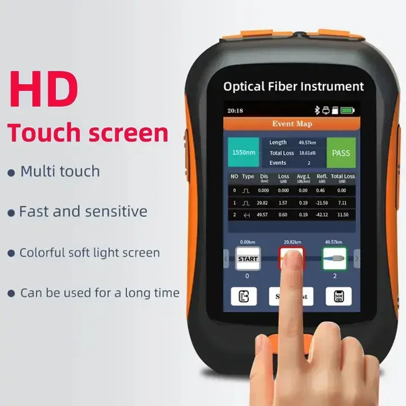 Mini OTDR NK2600 NK2800 5-IN-1 Active Fiber 1550nm Fiber Optic Reflectometer and VFL OLS OPM EventMap 20dB 60/80Km