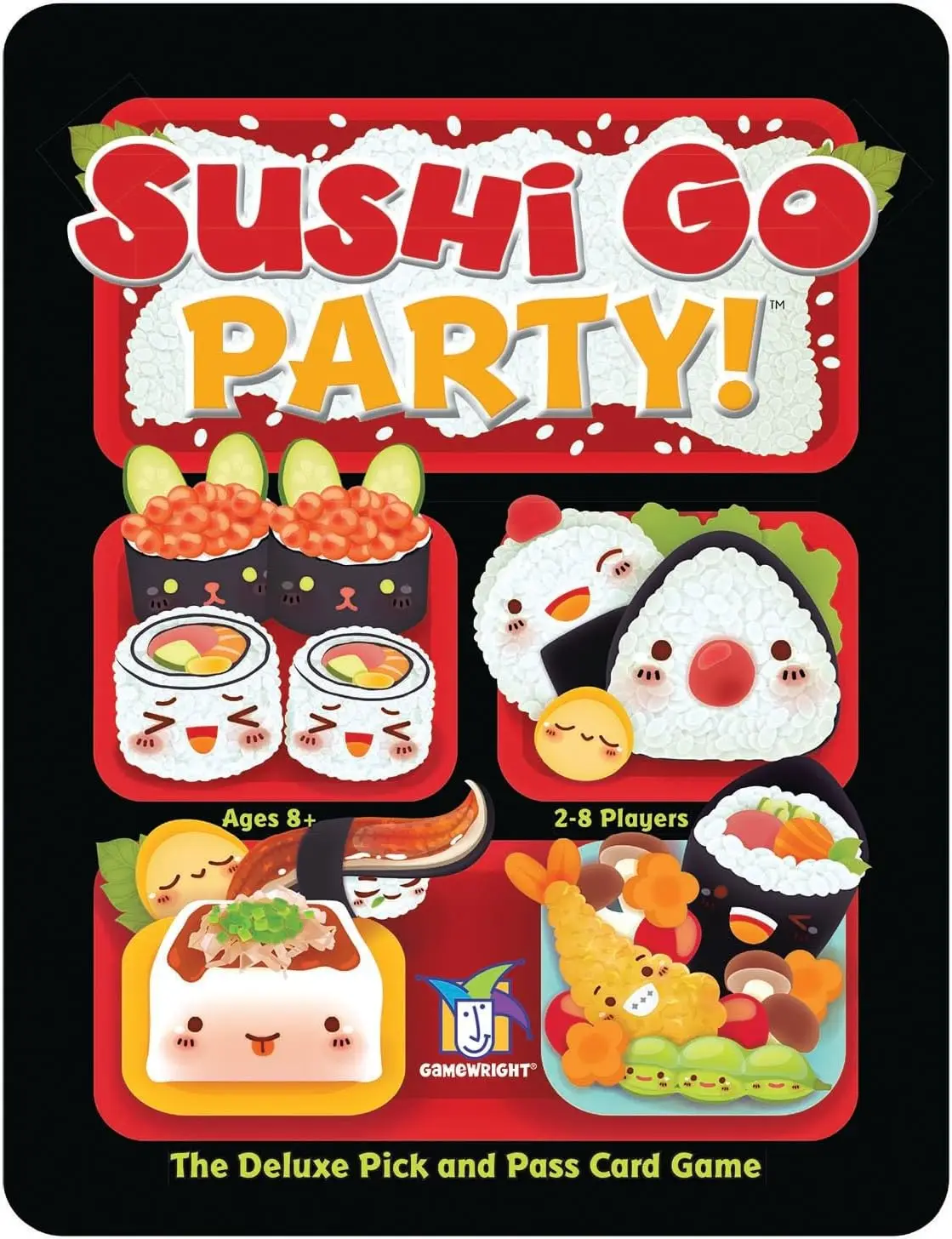 Sushi Go Party! - Gra karciana Deluxe Pick & Pass autorstwa Gamewright, wielokolorowa