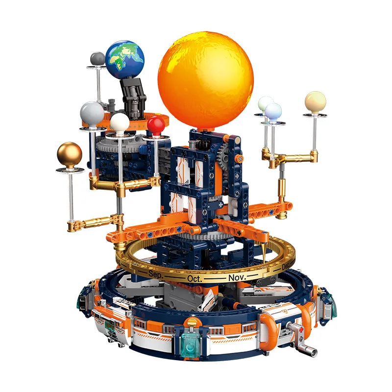 CK008 système solaire planète Globe modèle bloc de construction assemblage de bureau ornements Science éducation machines liaison jouet enfant cadeau