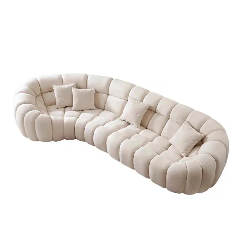 

Modern simple fabric special-shaped sofa