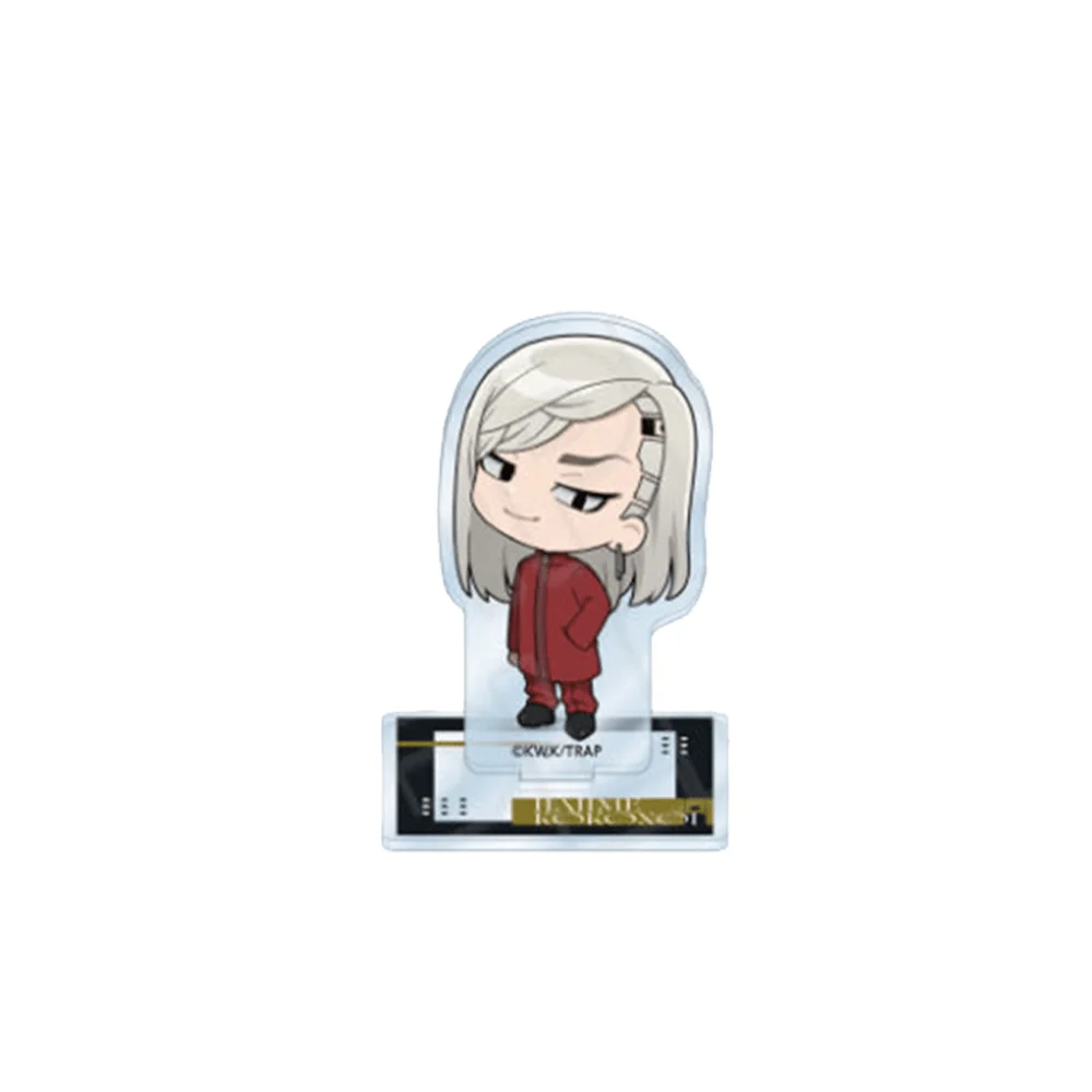 Tokyo Revengers Sanzu Haruchiyo 10cm Acrylic Stand Keychain Chibi Red Outfit Character Standee Figure Desk Decor Toy Gift