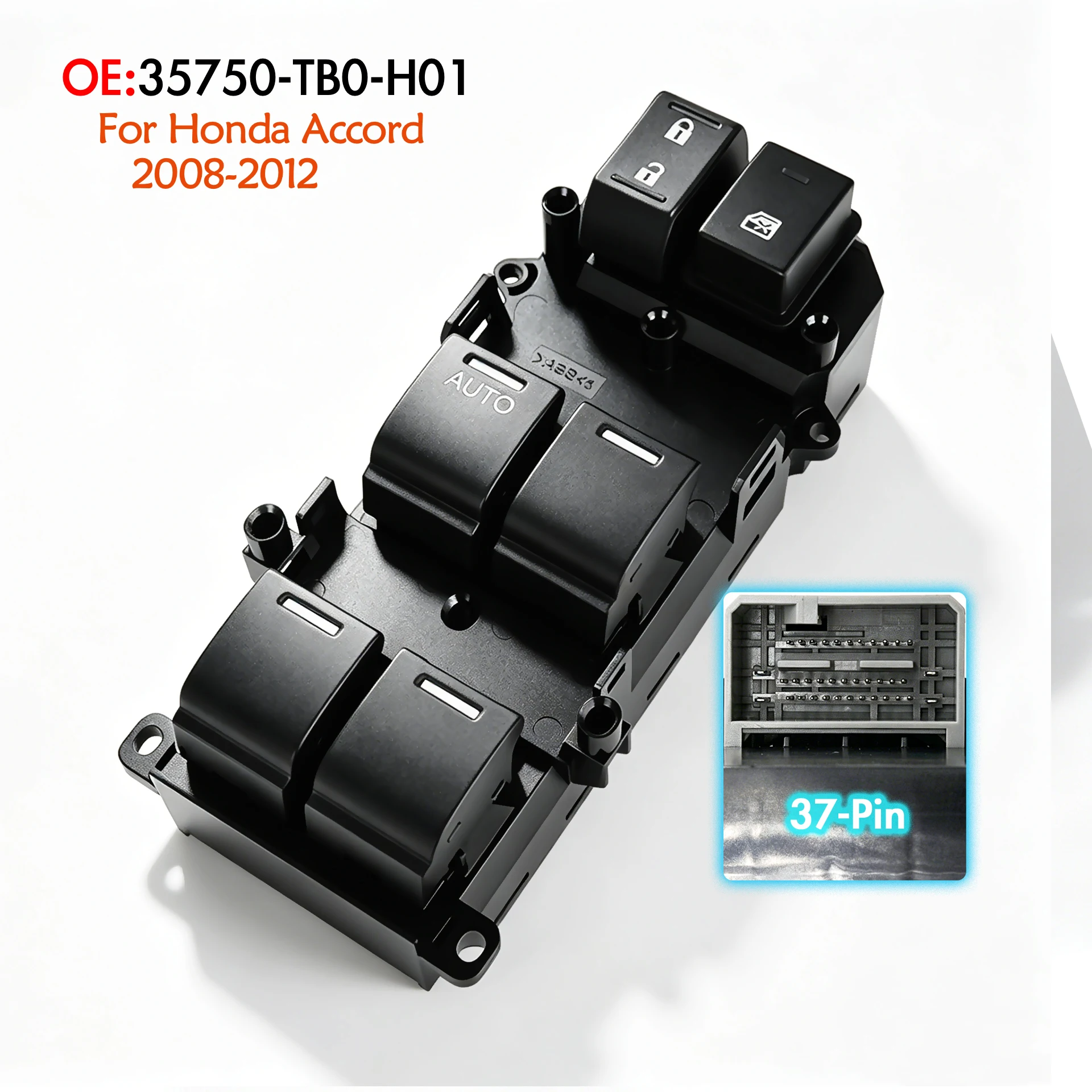 35750-TB0-H01 For Honda Accord 8 2008-2015,Front Left Driver Side Electric Master Power Window Switch Lifter Control Button