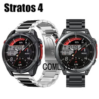 For Zeblaze Stratos 4 Smart watch Strap Stainless Steel Metal Band Bracelet Men Belt